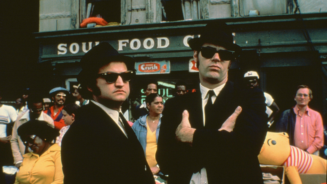 A still from the film 'Blues Brothers'.