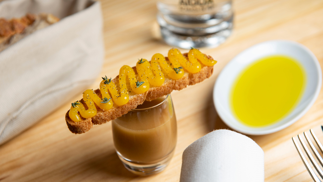 Food at Teòric Taverna Gastronòmica.