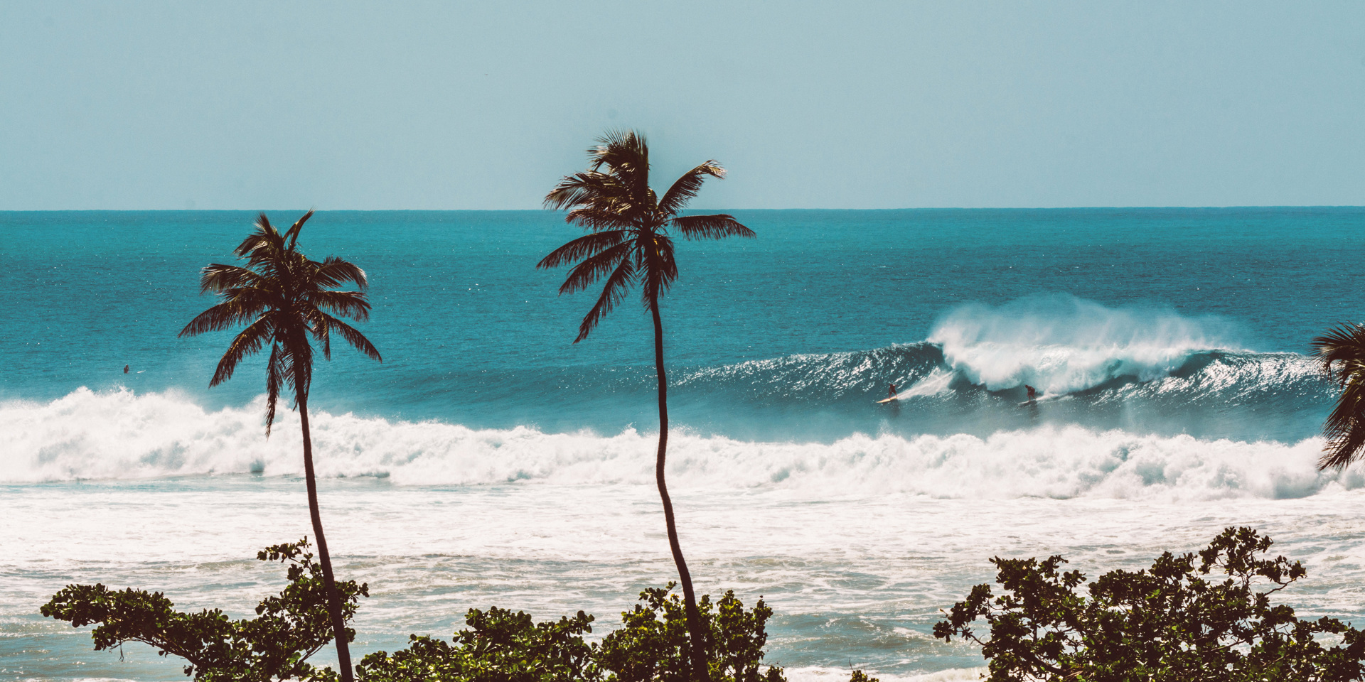 Dramatic waves in the Caribbean.