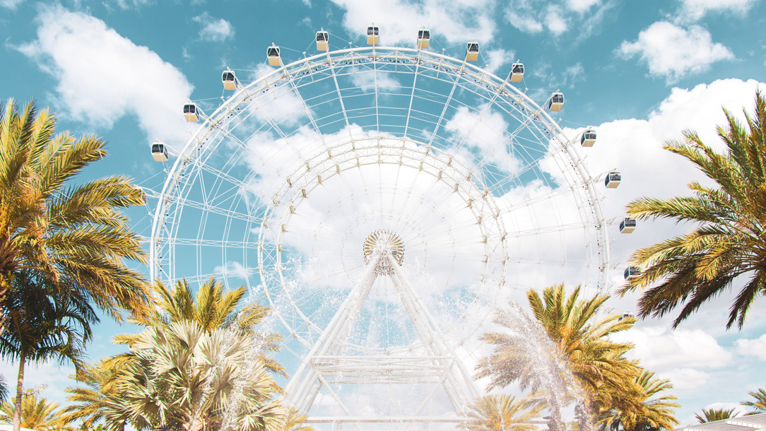 A ferris wheel in Orlando.