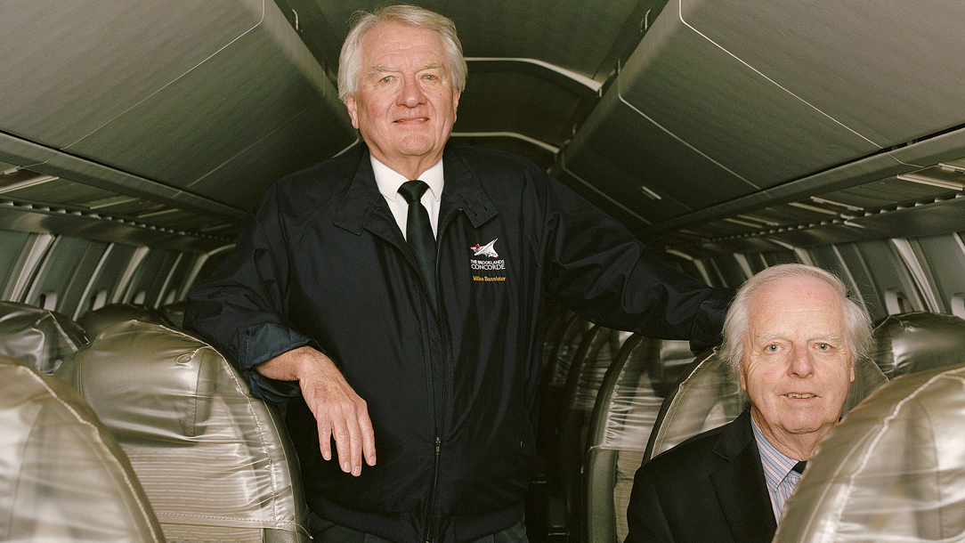 Former Concorde pilots Mike Bannister And John Britton.