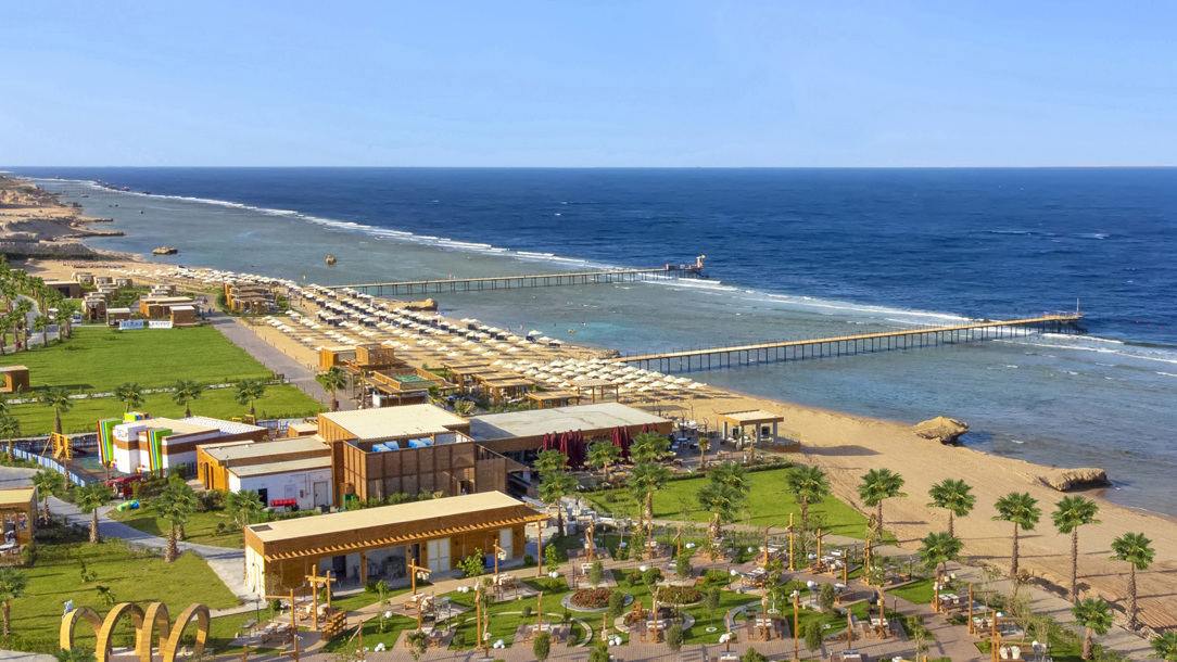 A view of the beach at the Rixos Radomis resort in Sharm El Sheikh.