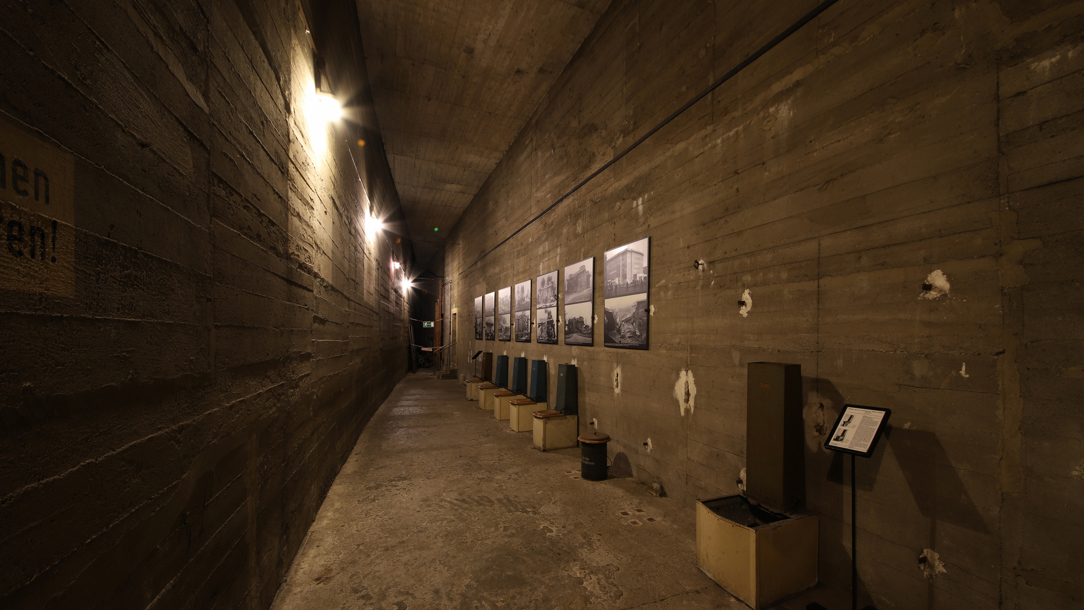 An underground exhibition in Berlin.