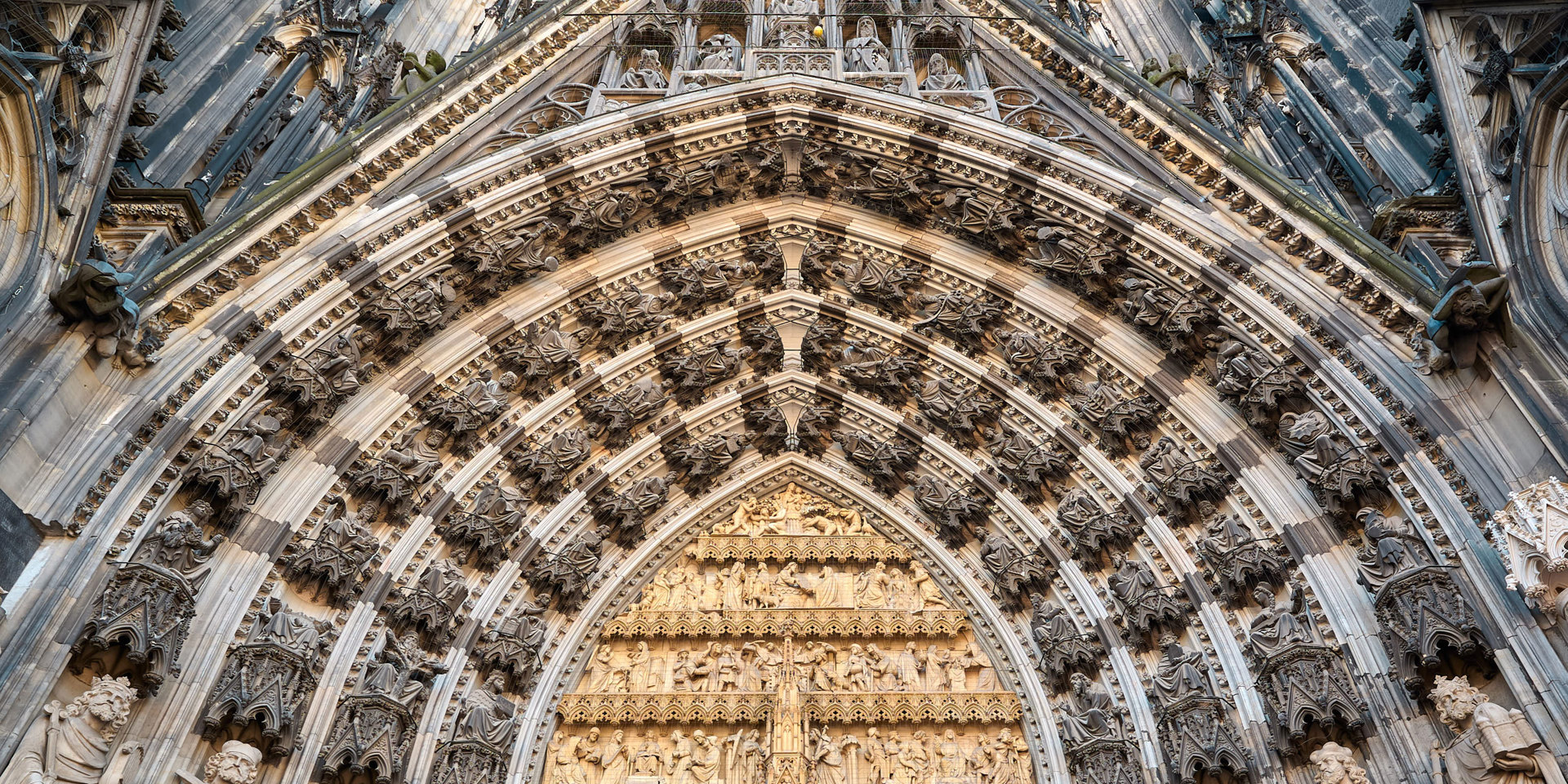 The tympanum of Cologne Cathedral.