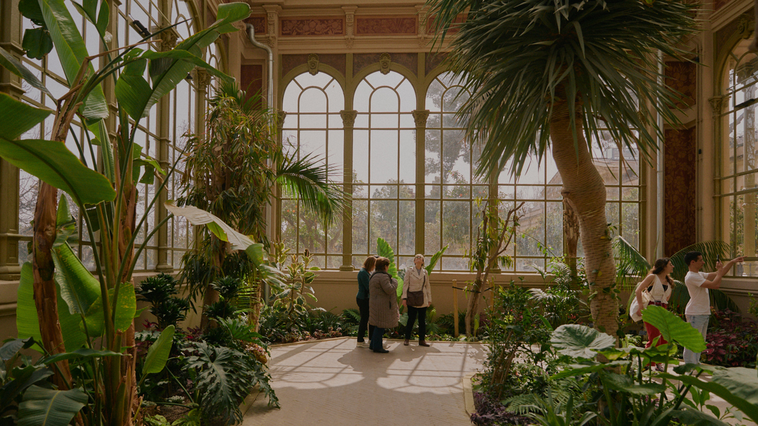 A conservatory building in Barcelona.