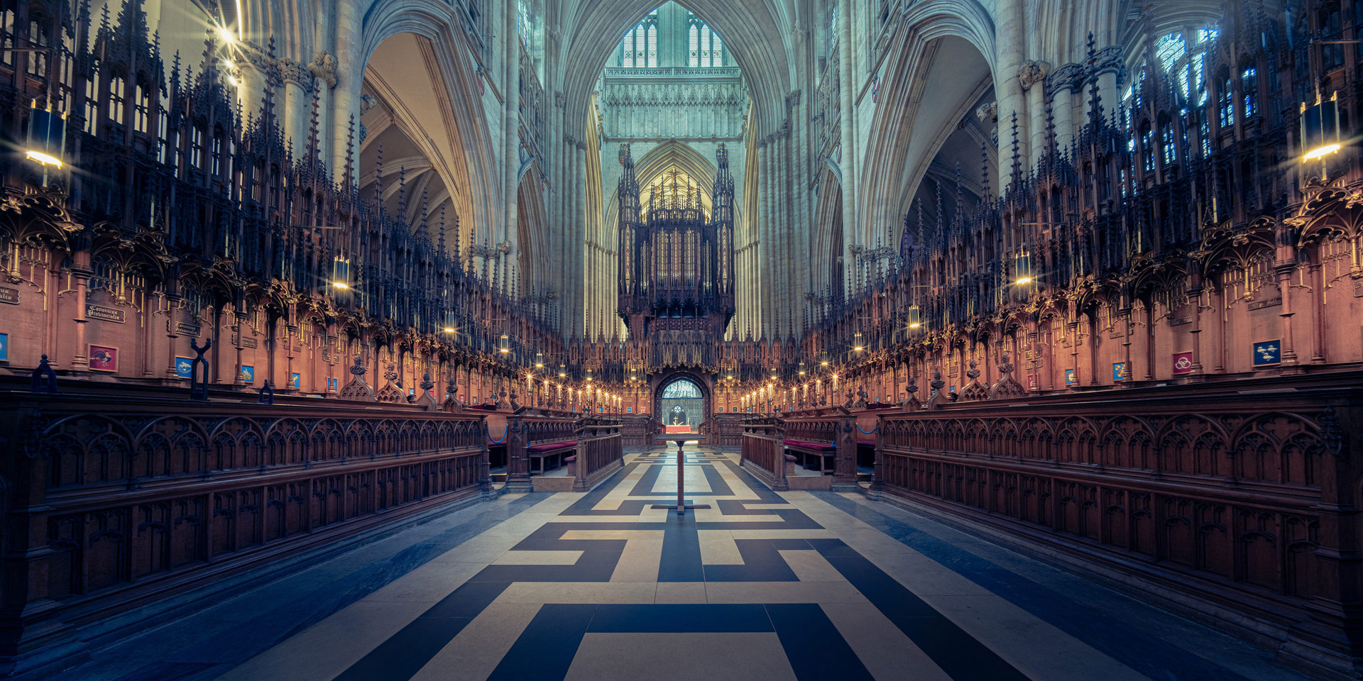 A view of the nave of York Minster.