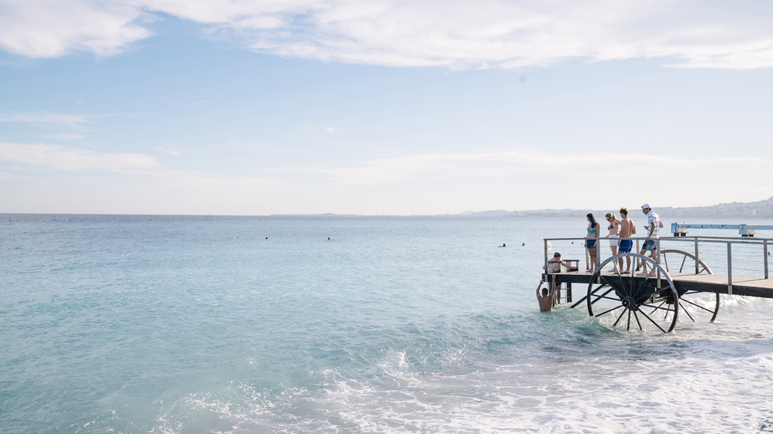 The sea at Nice.