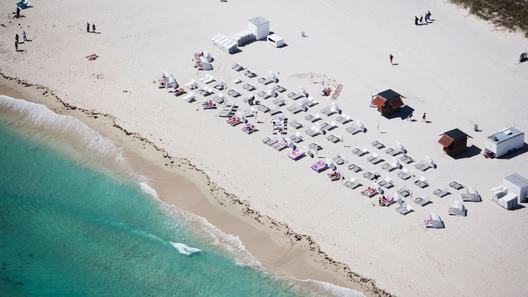A bird's eye view of Miami Beach.