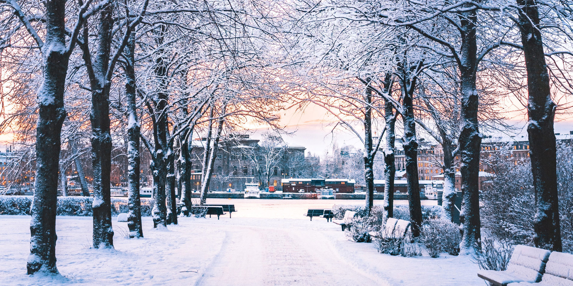 Stockholm in the snow.