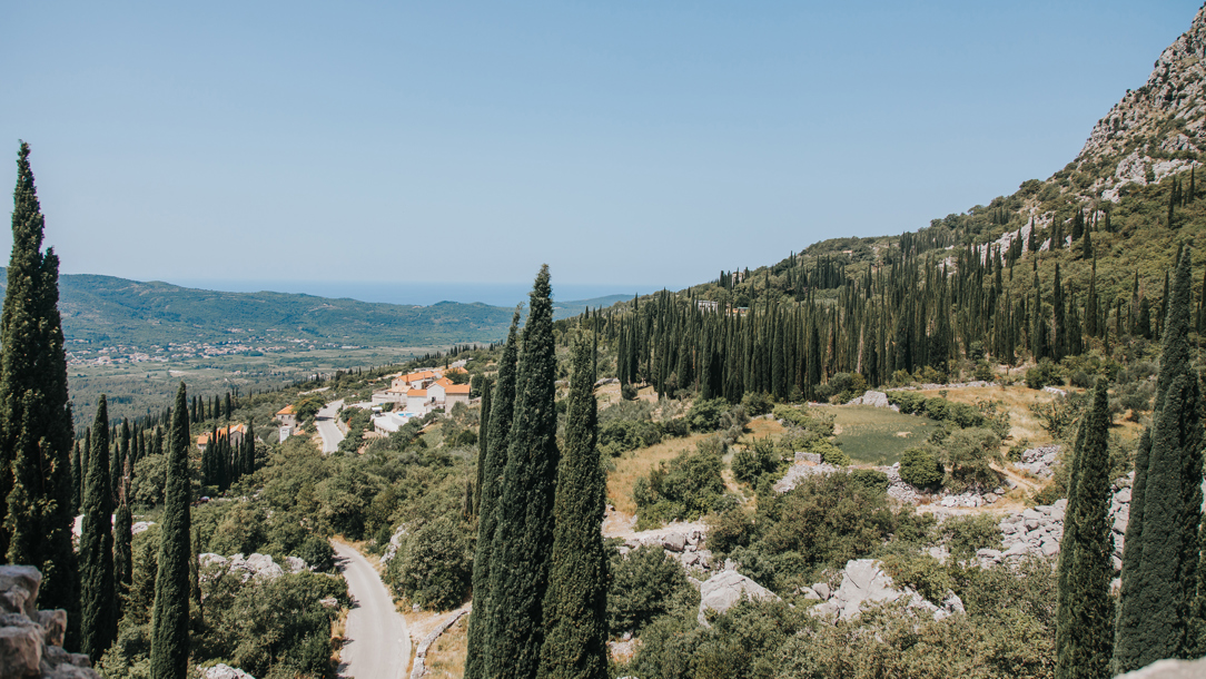 Countryside around Dubrovnik.