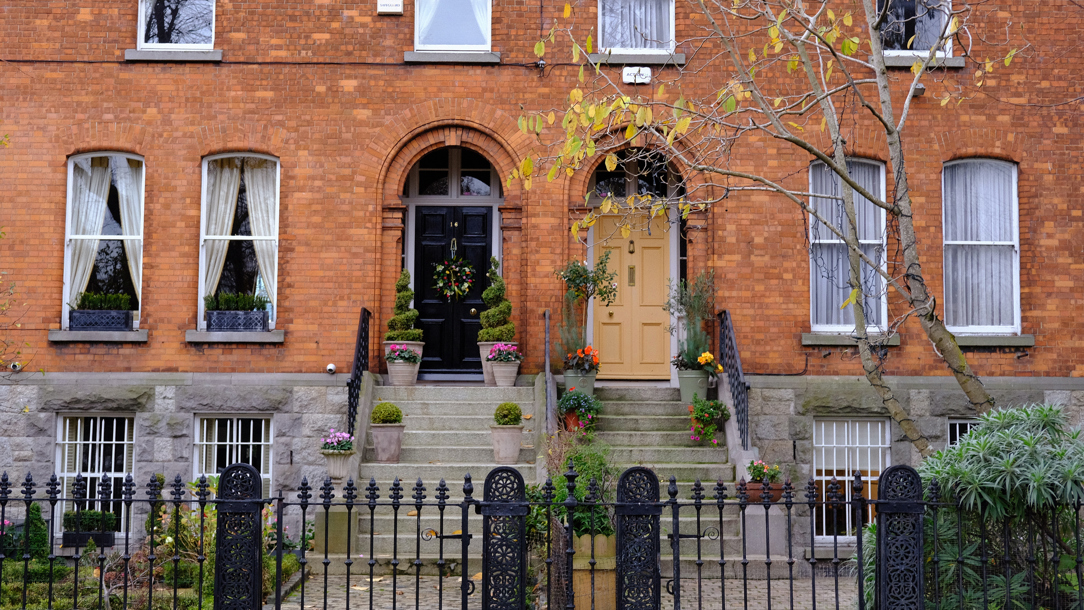 A view of buildings in the Ranelagh area of Dublin.