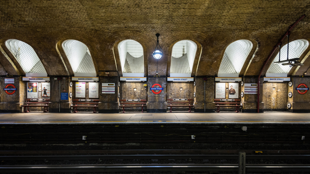 A view of the underground at Baker Street.