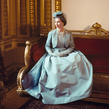 A portrait of Queen Elizabeth II by Cecil Beaton.