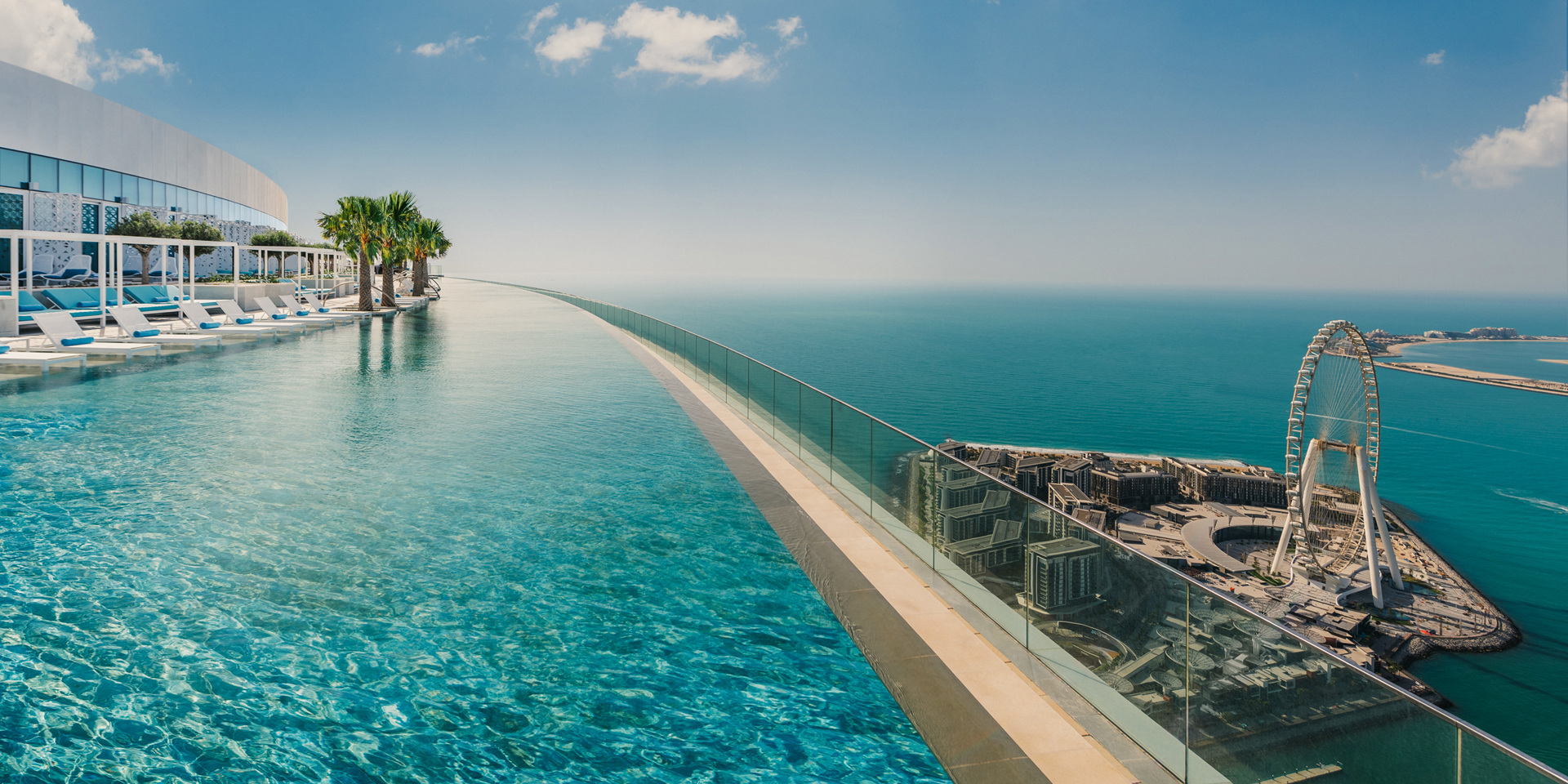 The swimming pool at the Address Beach Resort Duba