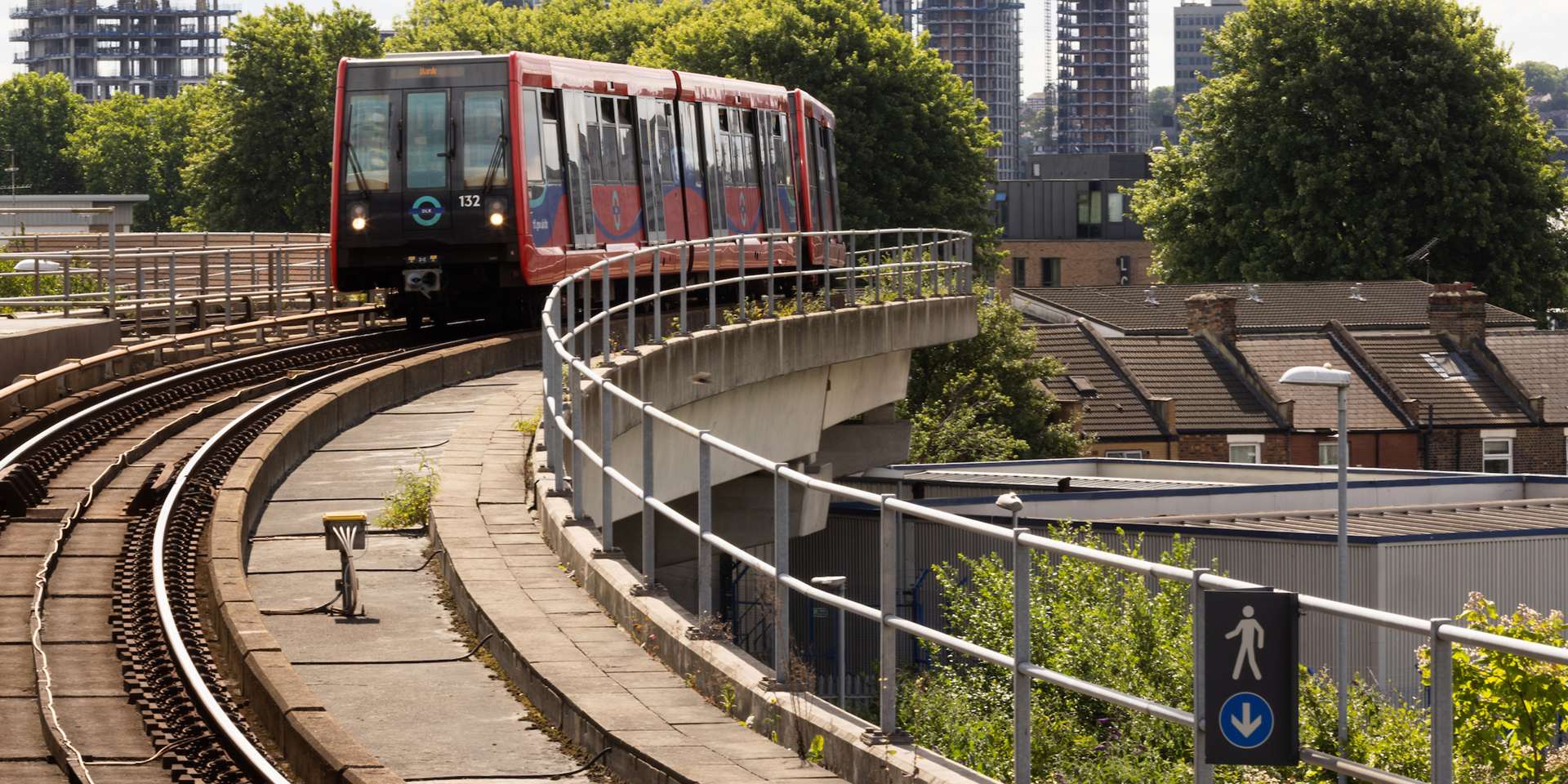 The Docklands Light Railway.