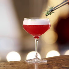 A red cocktail being prepared at the One and Only Aesthesis in Athens.