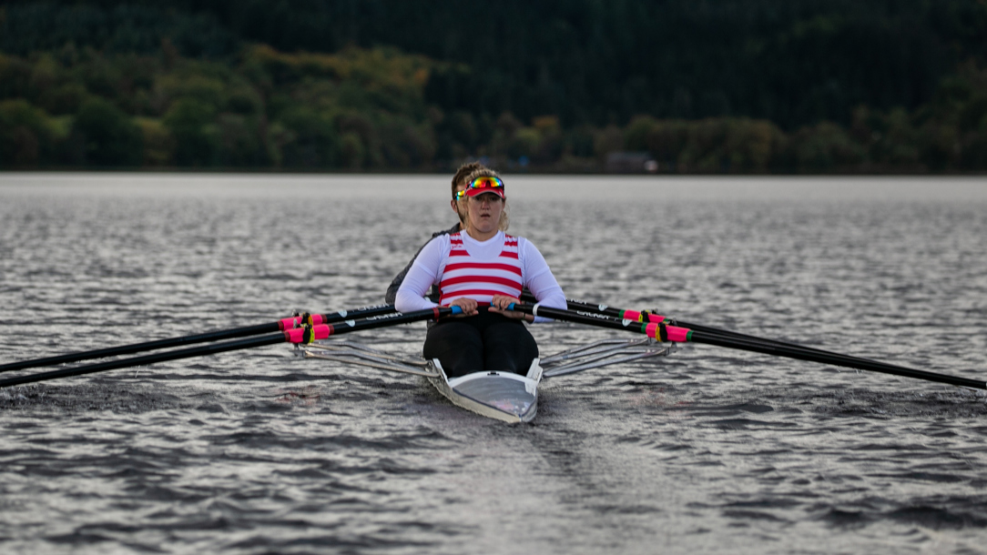 Shona Owen rowing.